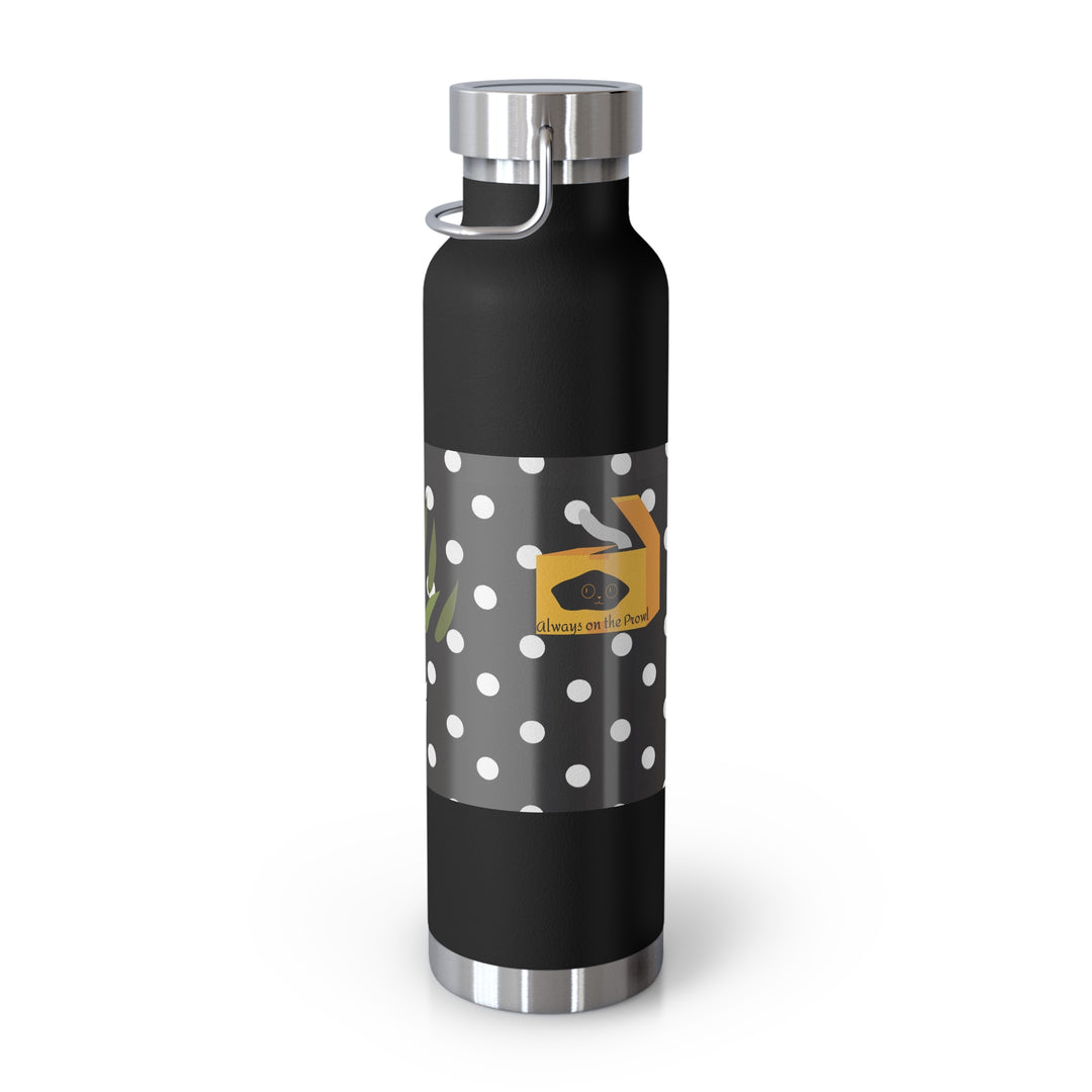 Secret Agent Cat Copper Vacuum Insulated Bottle, 22oz