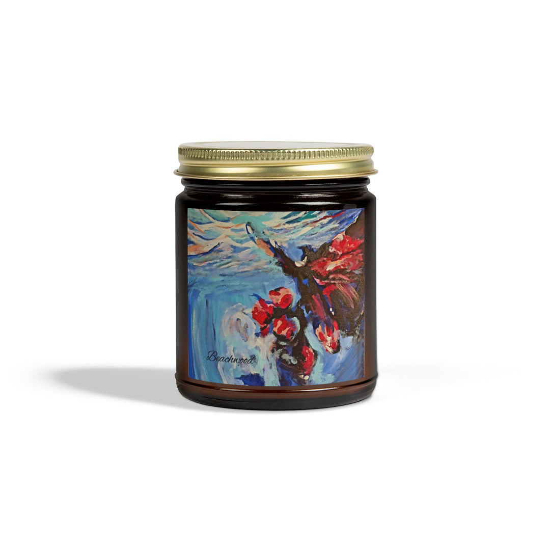 Scented Candle Beachwood Life's a Beach 4oz Coconut Apricot Wax