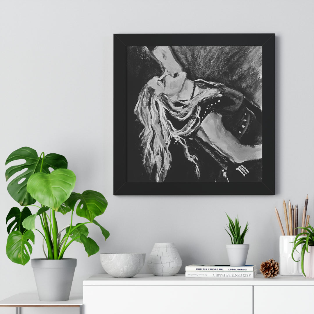 Vertical Poster - Nita Strauss Black and White Rock and Roll Series