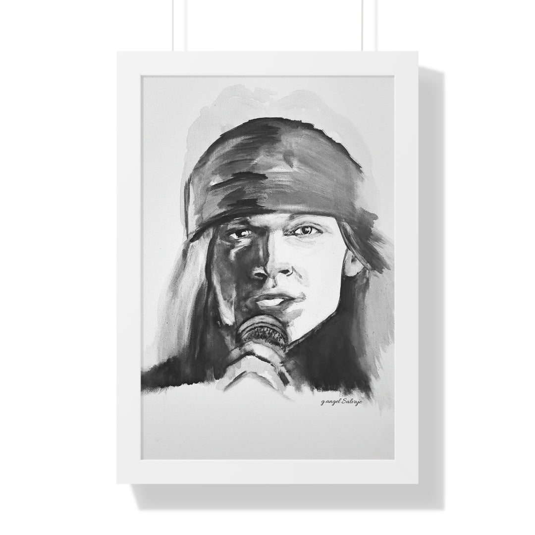 Axle Rose Vertical Poster
