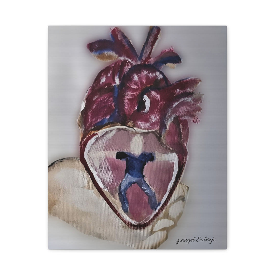 Canvas Print - Abiding Within:Extremely Whole Hearted Sleeves Painting by g angel Salvaje