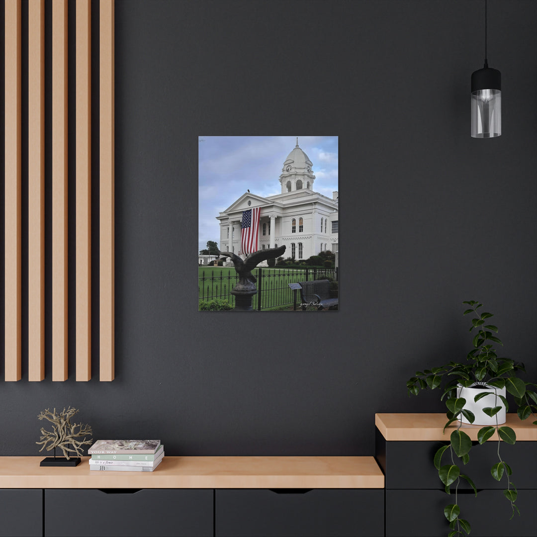 Colbert County Flag and Eagle Canvas Gallery Wraps