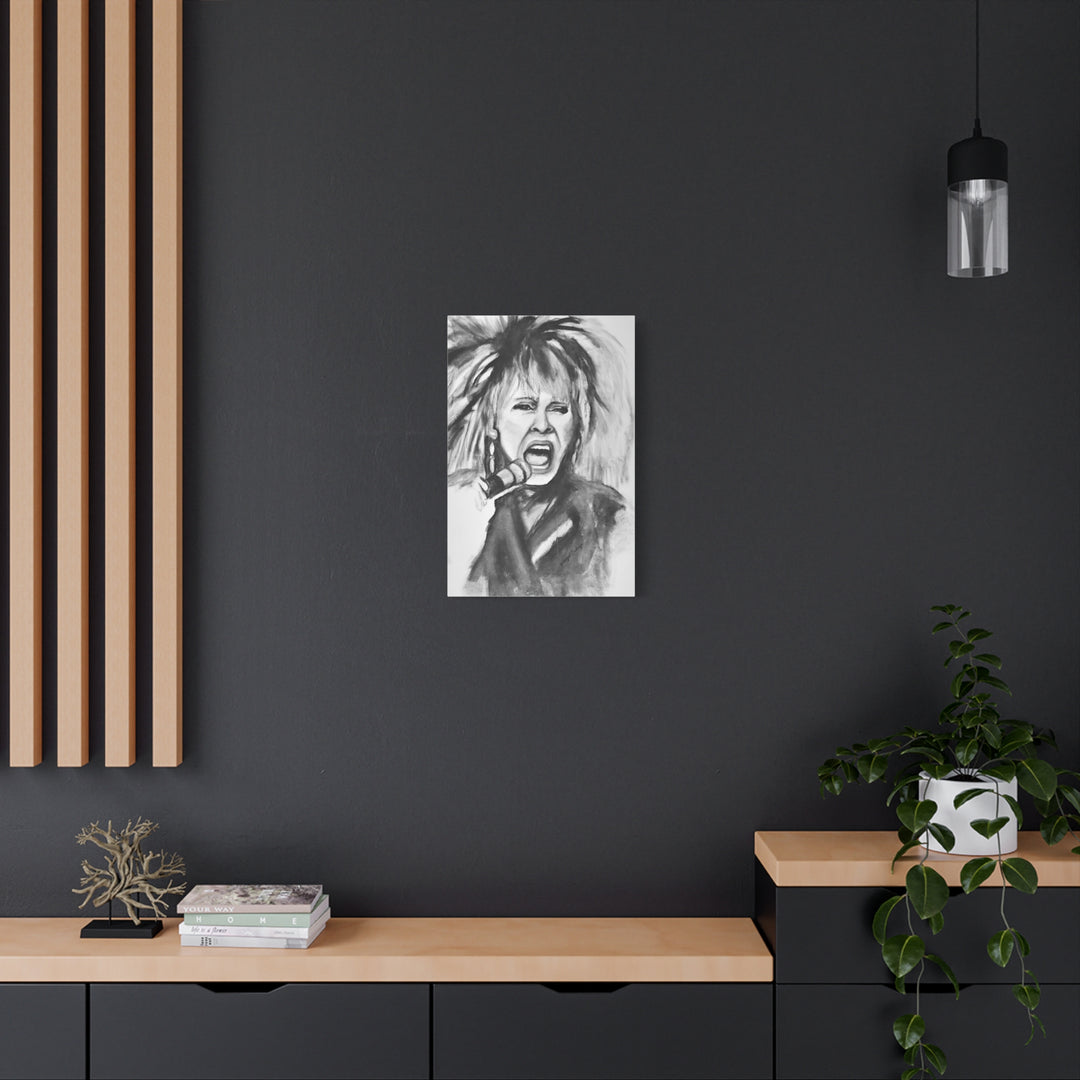 Canvas Print Tina Turner Rock and Roll Portrait