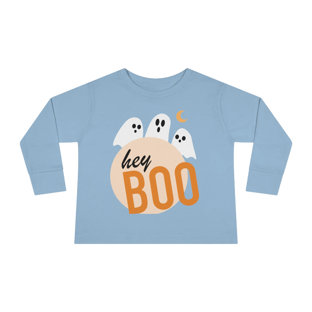 Hey Booo Ghosts Toddler Long Sleeve Tee