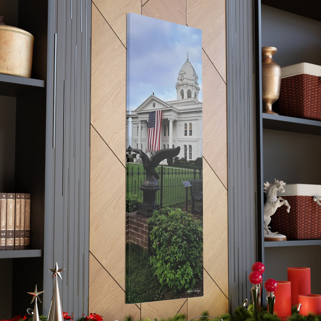 Colbert County Flag and Eagle Canvas Gallery Wraps