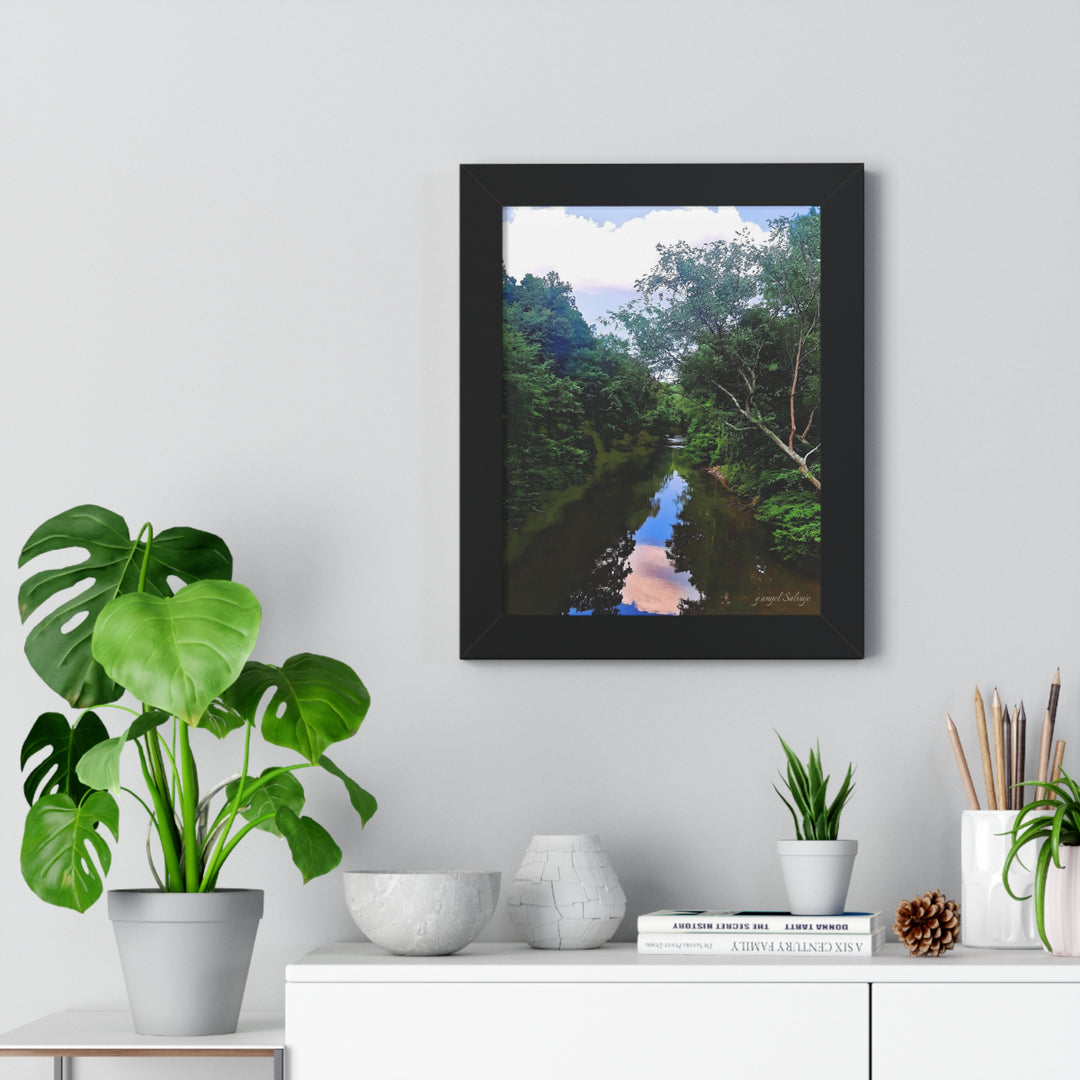 Heavenly Reflections Framed Vertical Poster