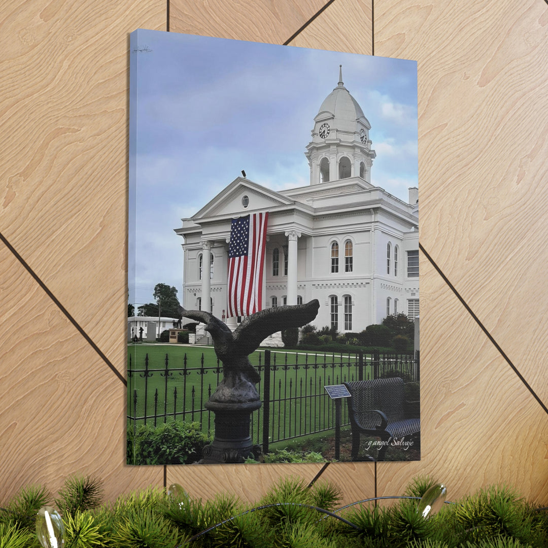 Colbert County Flag and Eagle Canvas Gallery Wraps