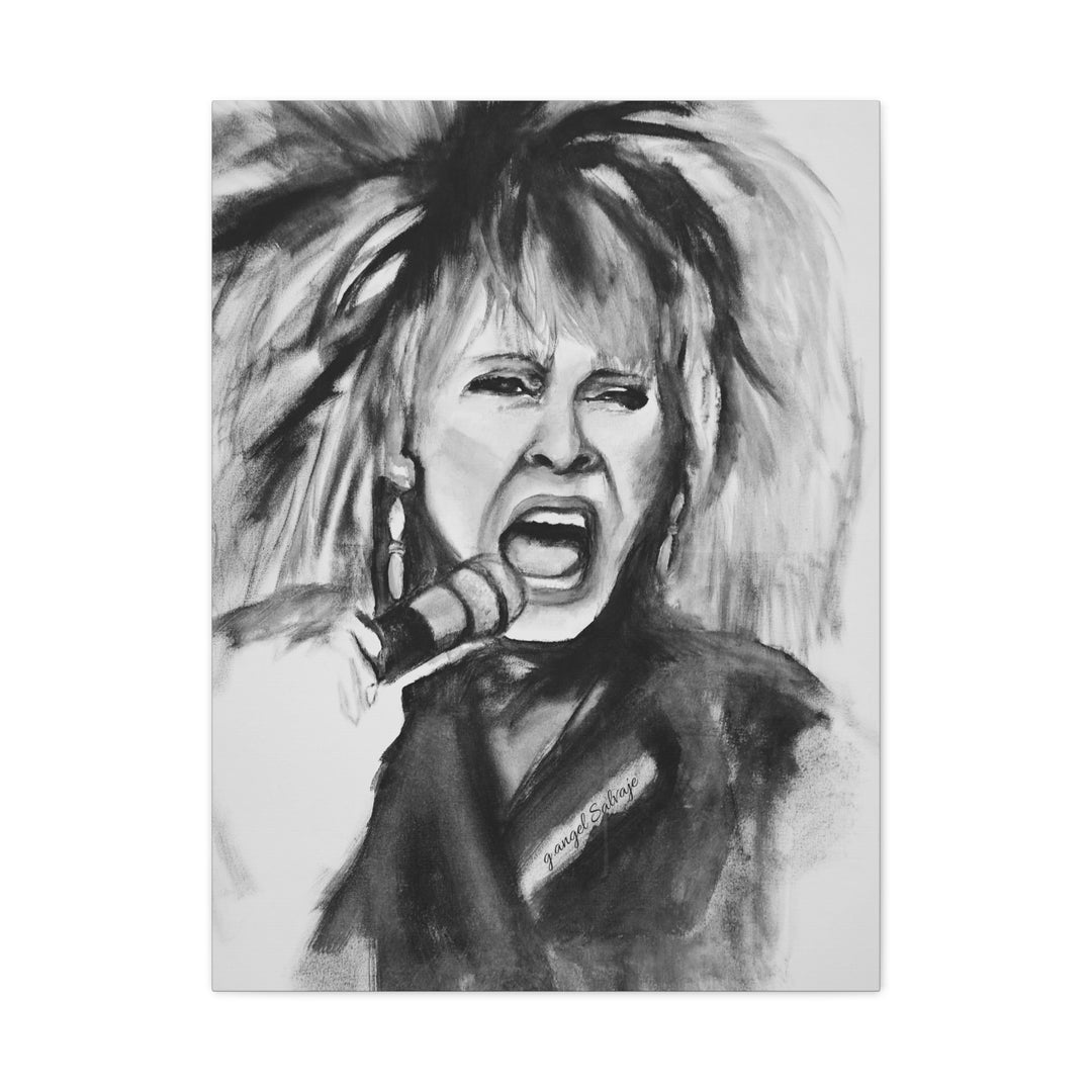 Canvas Print Tina Turner Portrait