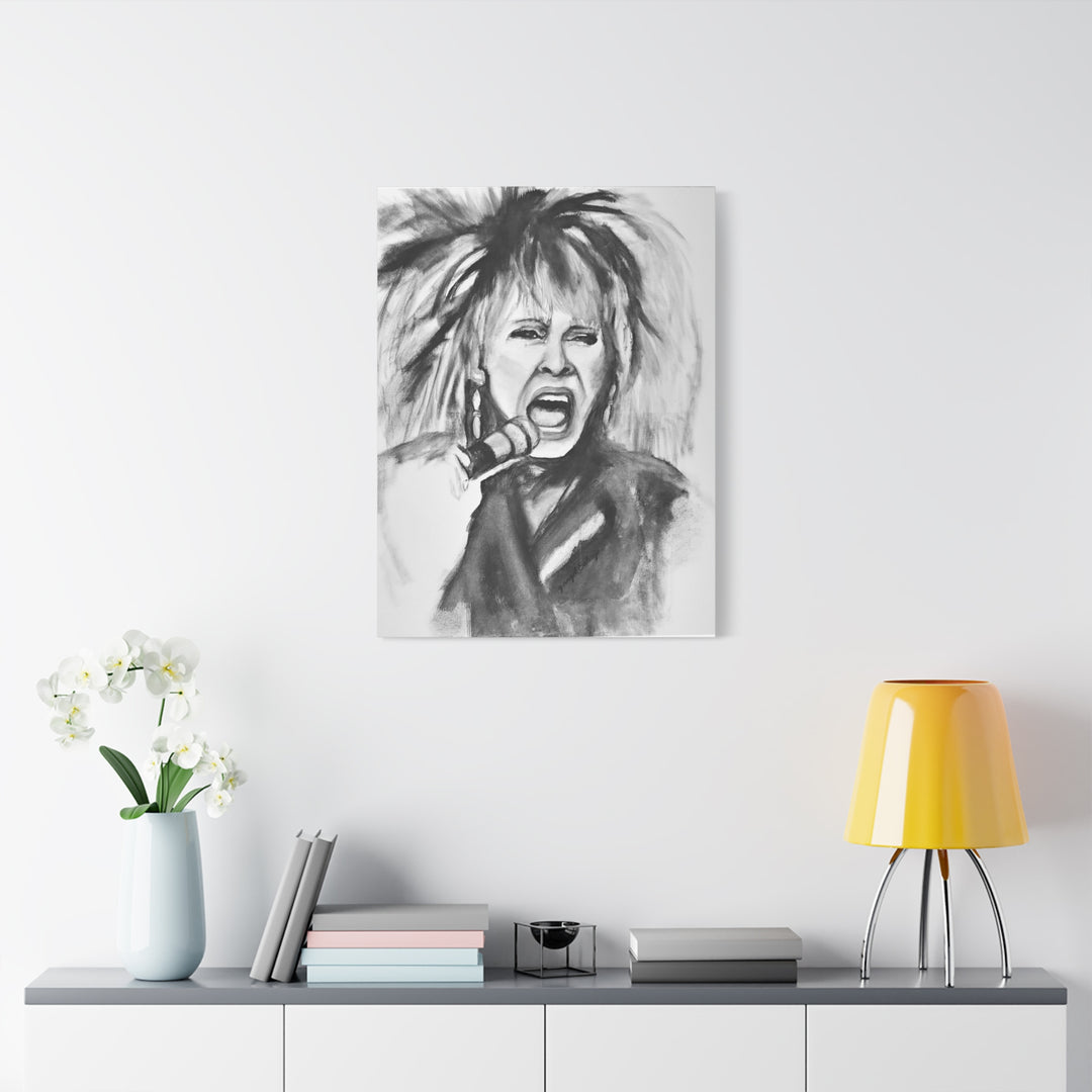 Canvas Print Tina Turner Rock and Roll Portrait