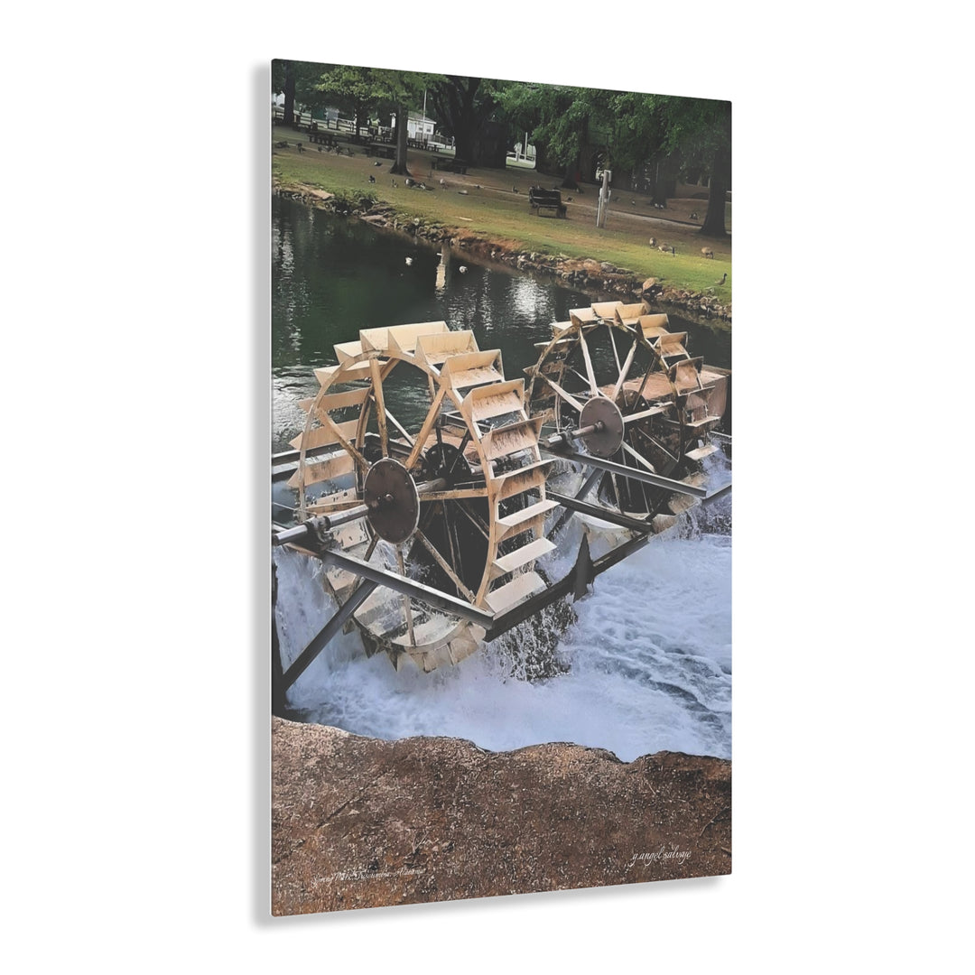 Water Wheel , Spring Park  Acrylic Prints