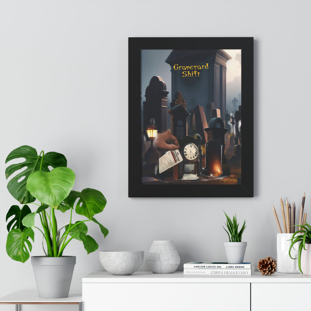 Graveyard Shift Framed Vertical Poster