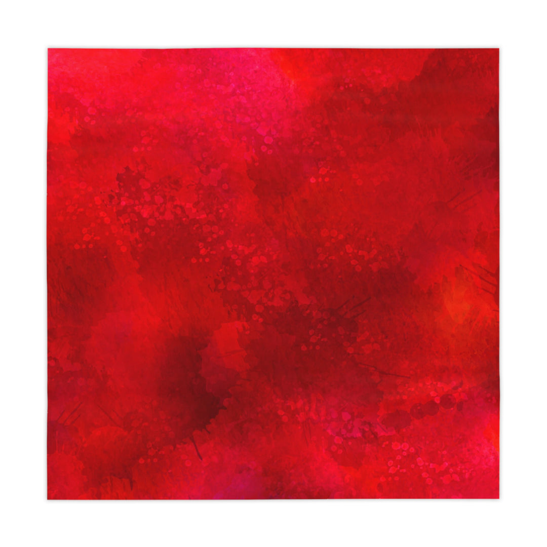 Marbled Deep Red Tablecloth