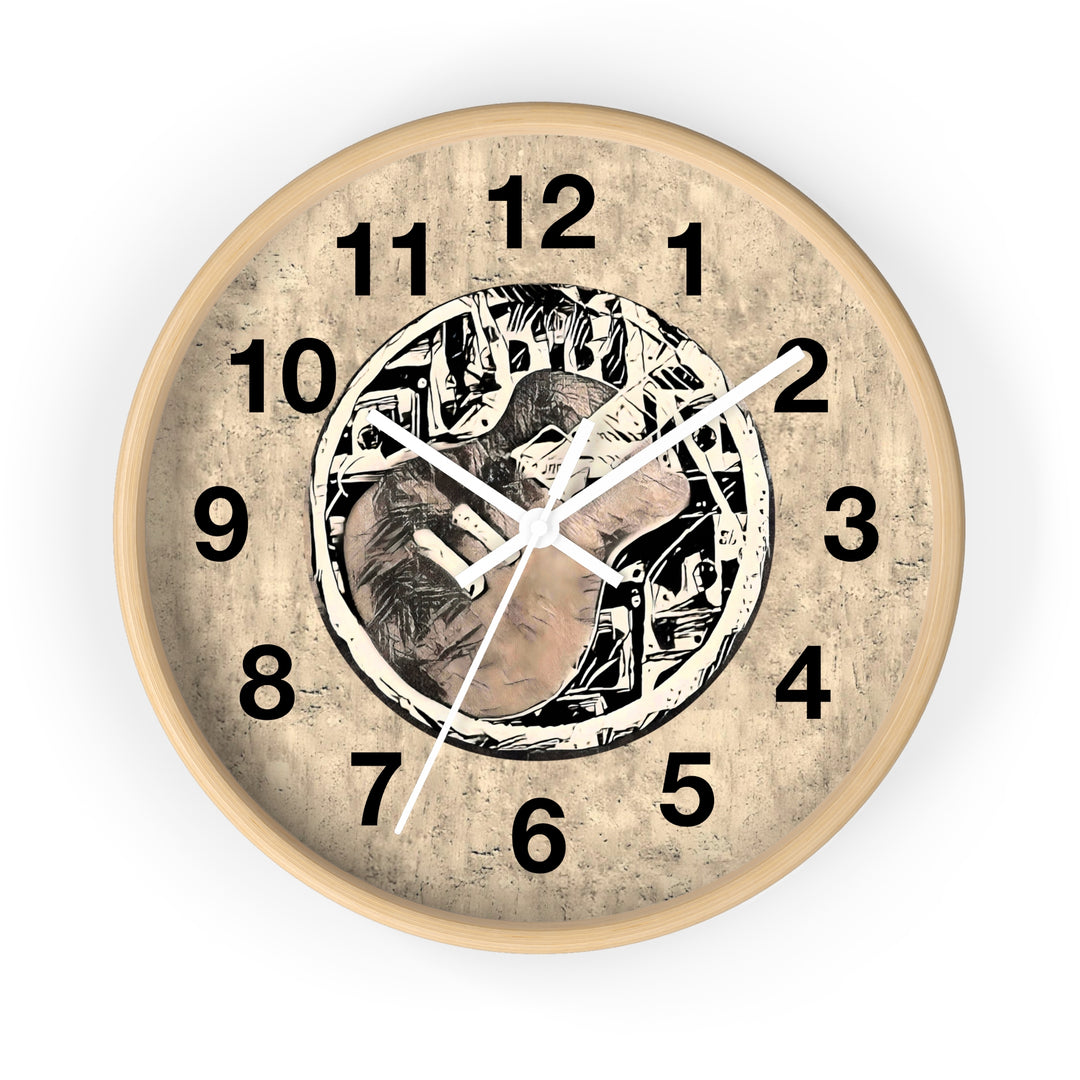 A Little Sketchy Guitar on Nashville Wall Clock