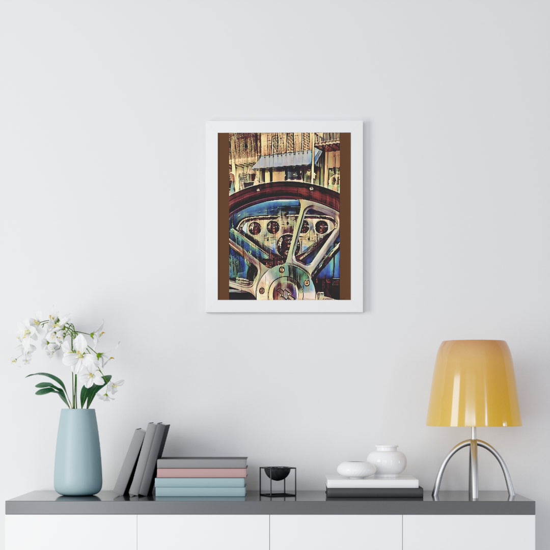 Chevy Apache Driver's Seat Framed Vertical Poster