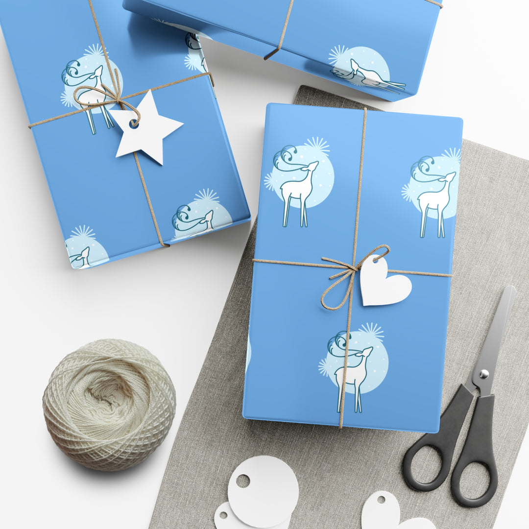 Reindeer in the Snow Gift Wrap Papers
