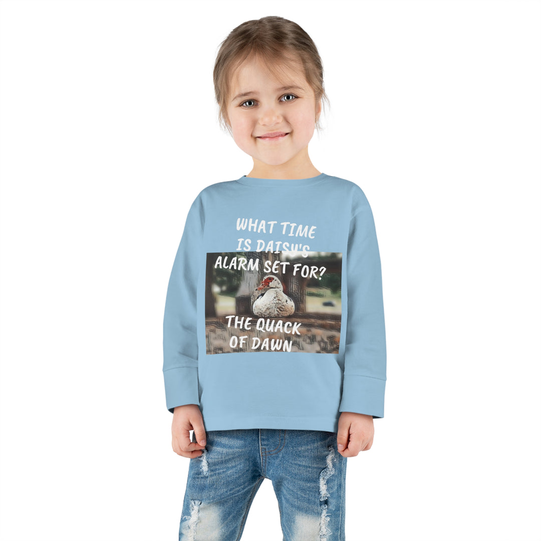 Daisy Duck has Jokes Toddler Long Sleeve Tee