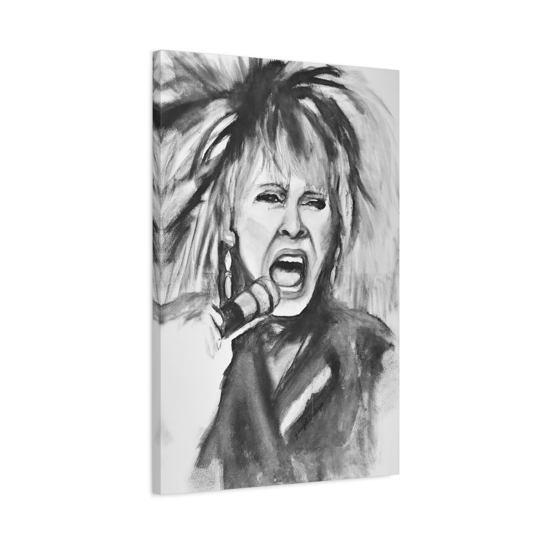 Canvas Print Tina Turner Rock and Roll Portrait