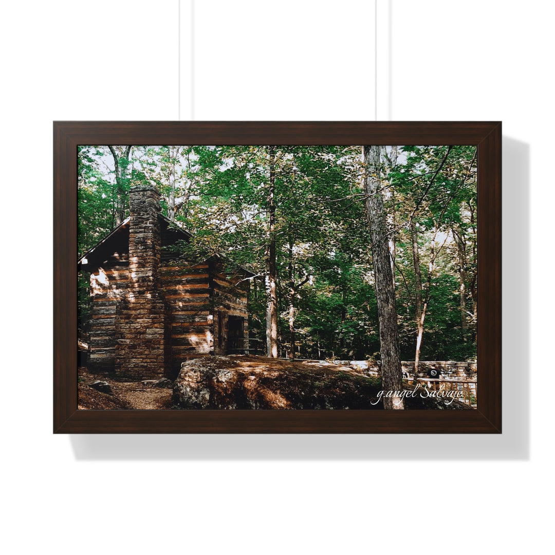 Just a Cabin in the Corner of Gloryland Framed Horizontal Poster