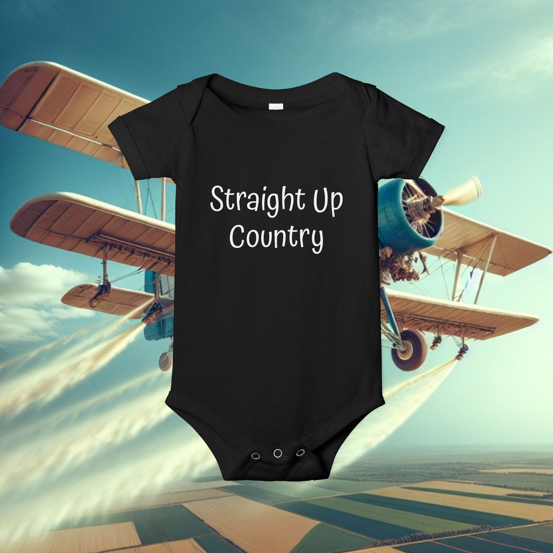 Onesie - Funny Baby Crop Duster Infant Jersey One Piece