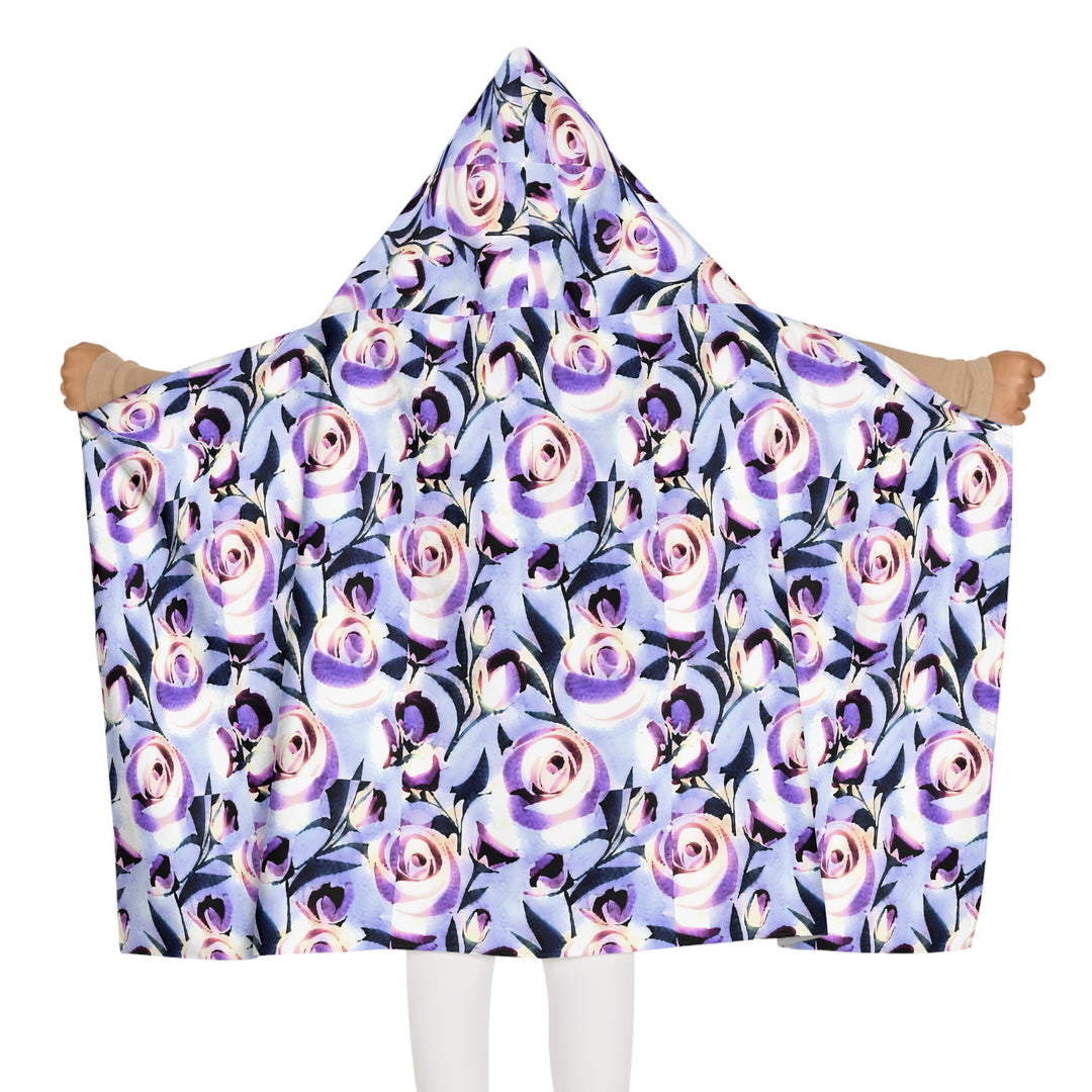 Lavender Roses Youth Hooded Towel