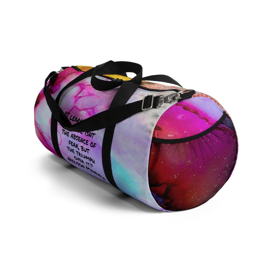 Courage according to Nelson Mandela Duffel Bag
