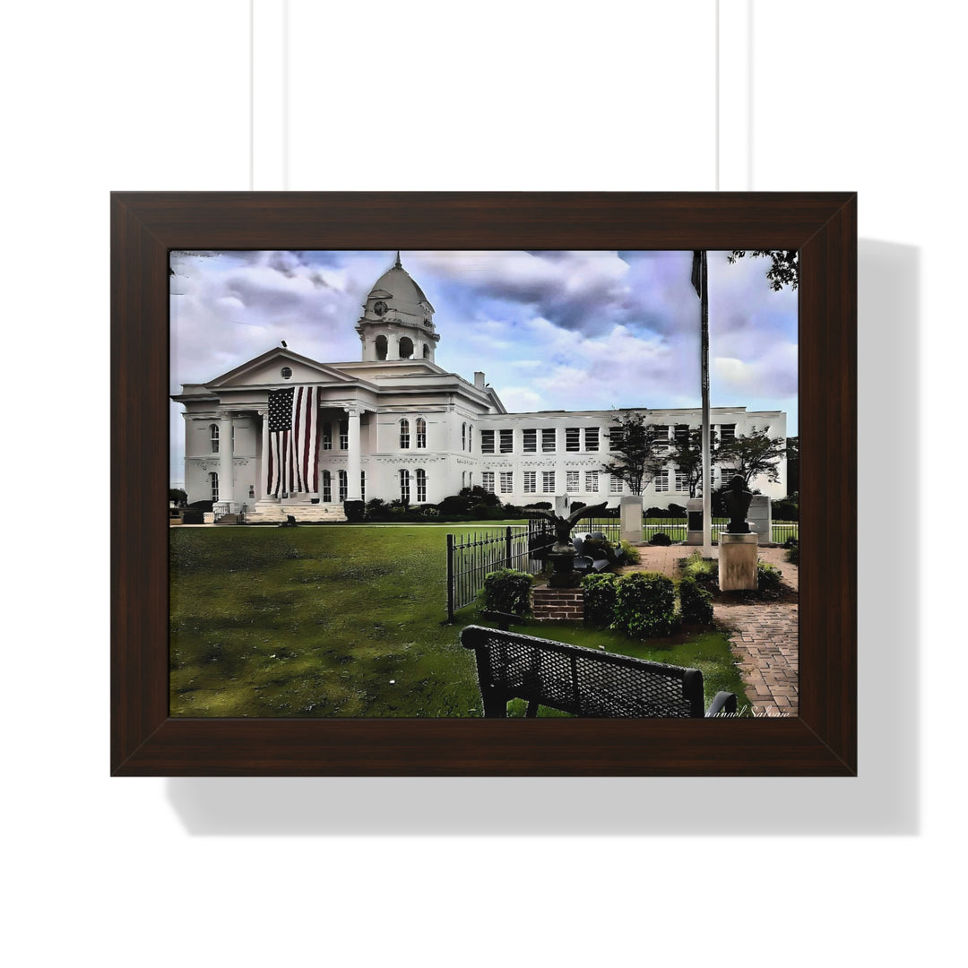 Colbert County Courthouse Memorial Framed Horizontal Poster