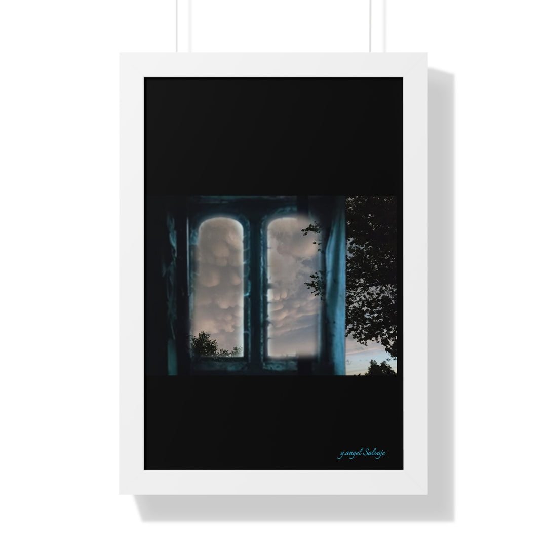 Walk into the Sky Framed Vertical Poster