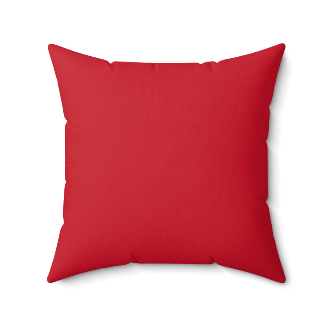 Rose Garden Promises Faux Suede Square Pillow