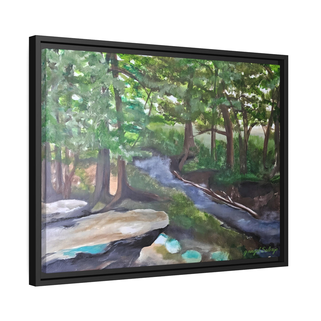 Rivers Within Matte Canvas, Black Frame