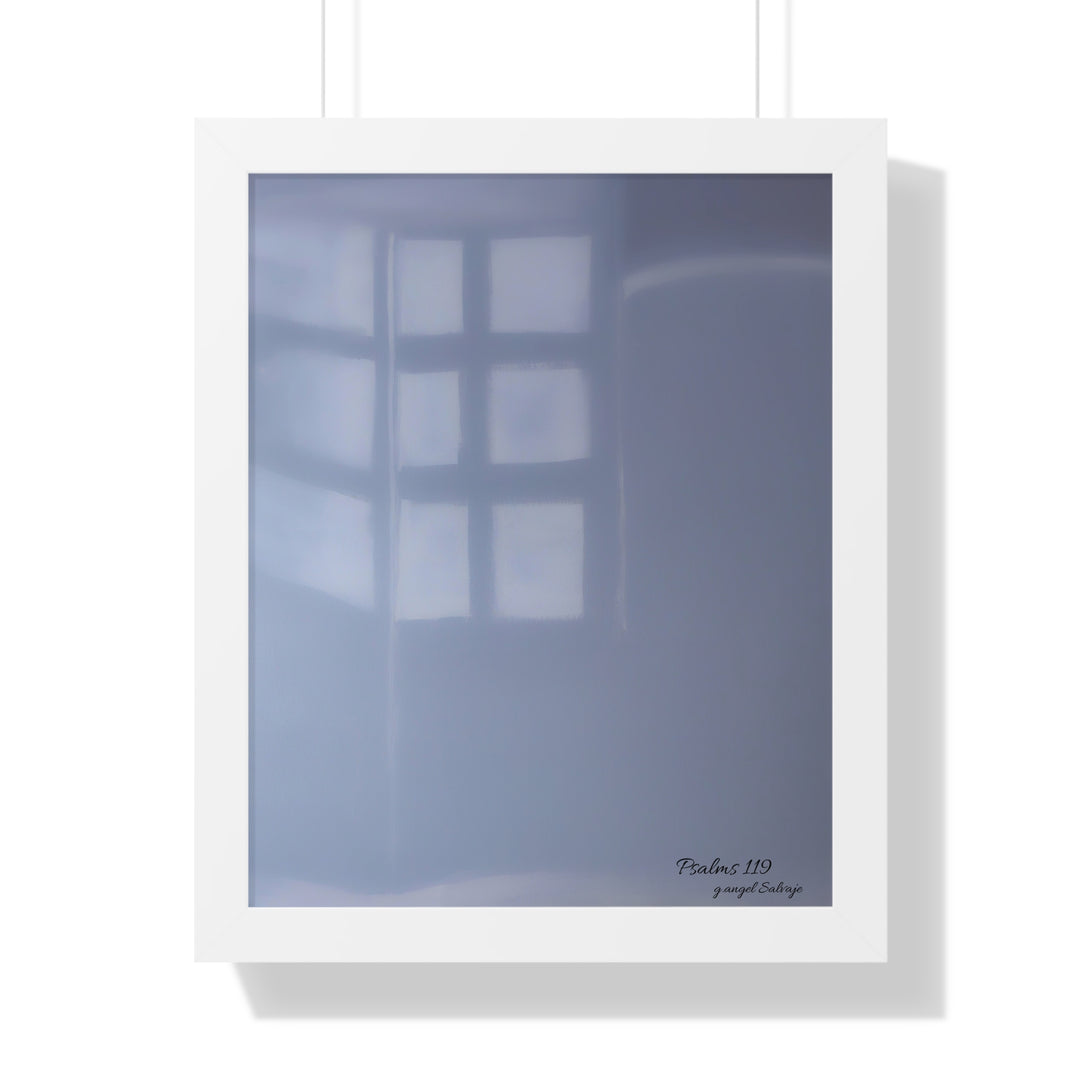 Psalms 119 Framed Vertical Poster