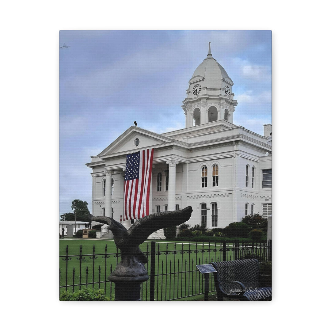 Colbert County Flag and Eagle Canvas Gallery Wraps