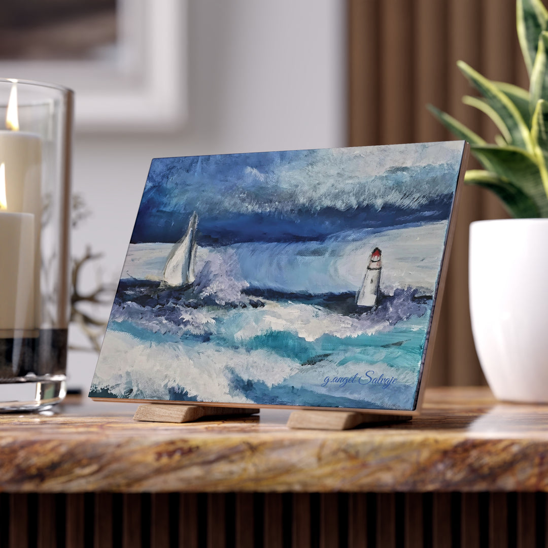 Is There Anybody Listening Ceramic Photo Tile