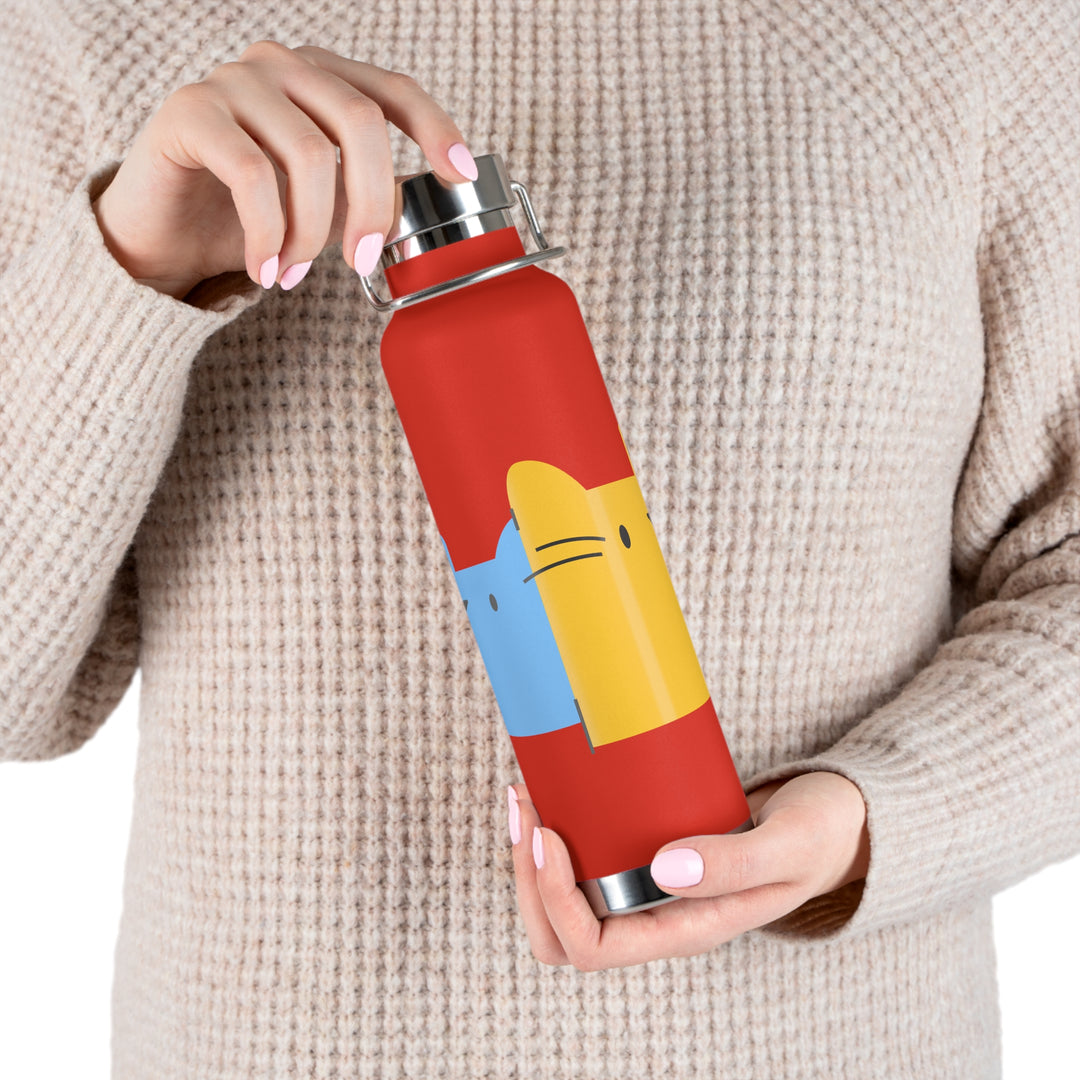 Spy Cats Copper Vacuum Insulated Bottle, 22oz
