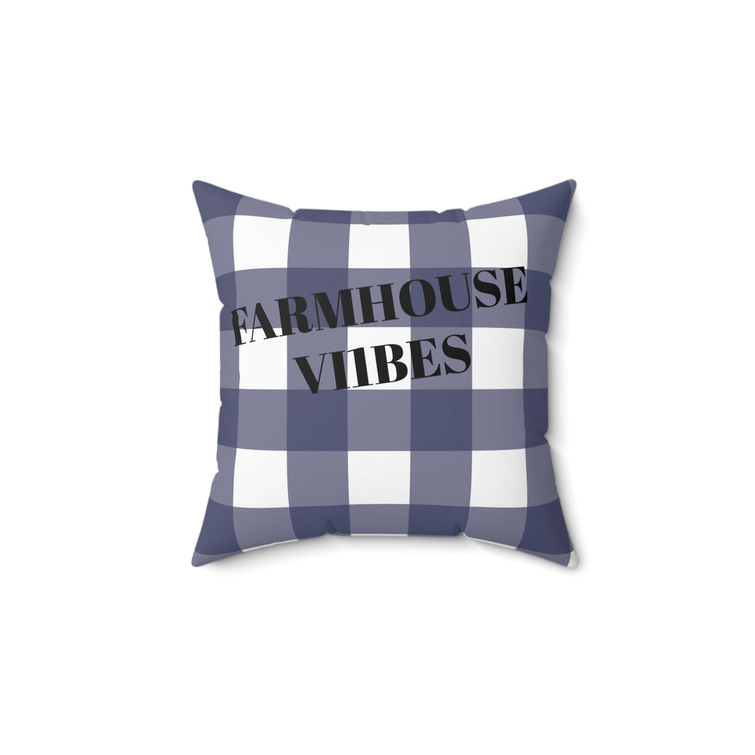 2 Farmhouse Vibes Faux Suede Square Pillow