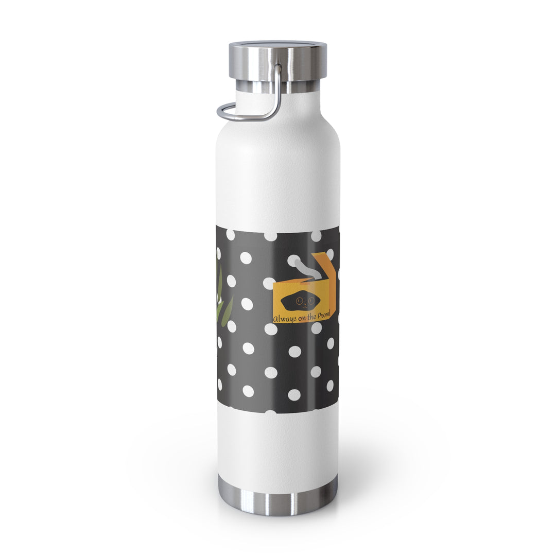Secret Agent Cat Copper Vacuum Insulated Bottle, 22oz