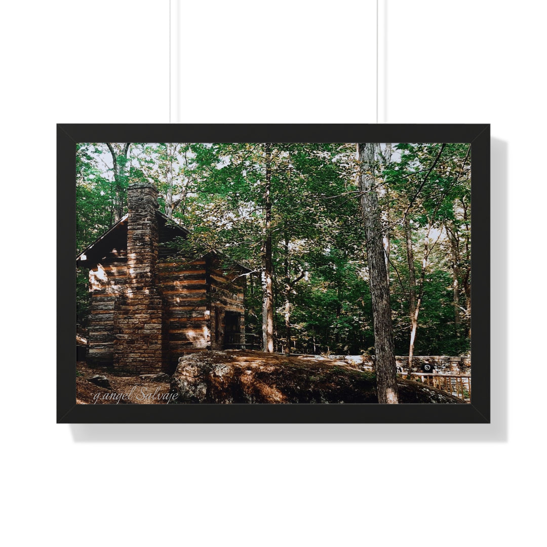 Just a Cabin in the Corner of Gloryland Framed Horizontal Poster