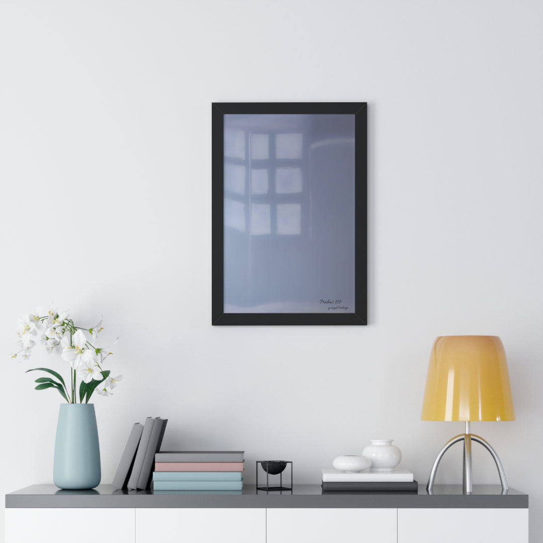 Psalms 119 Framed Vertical Poster