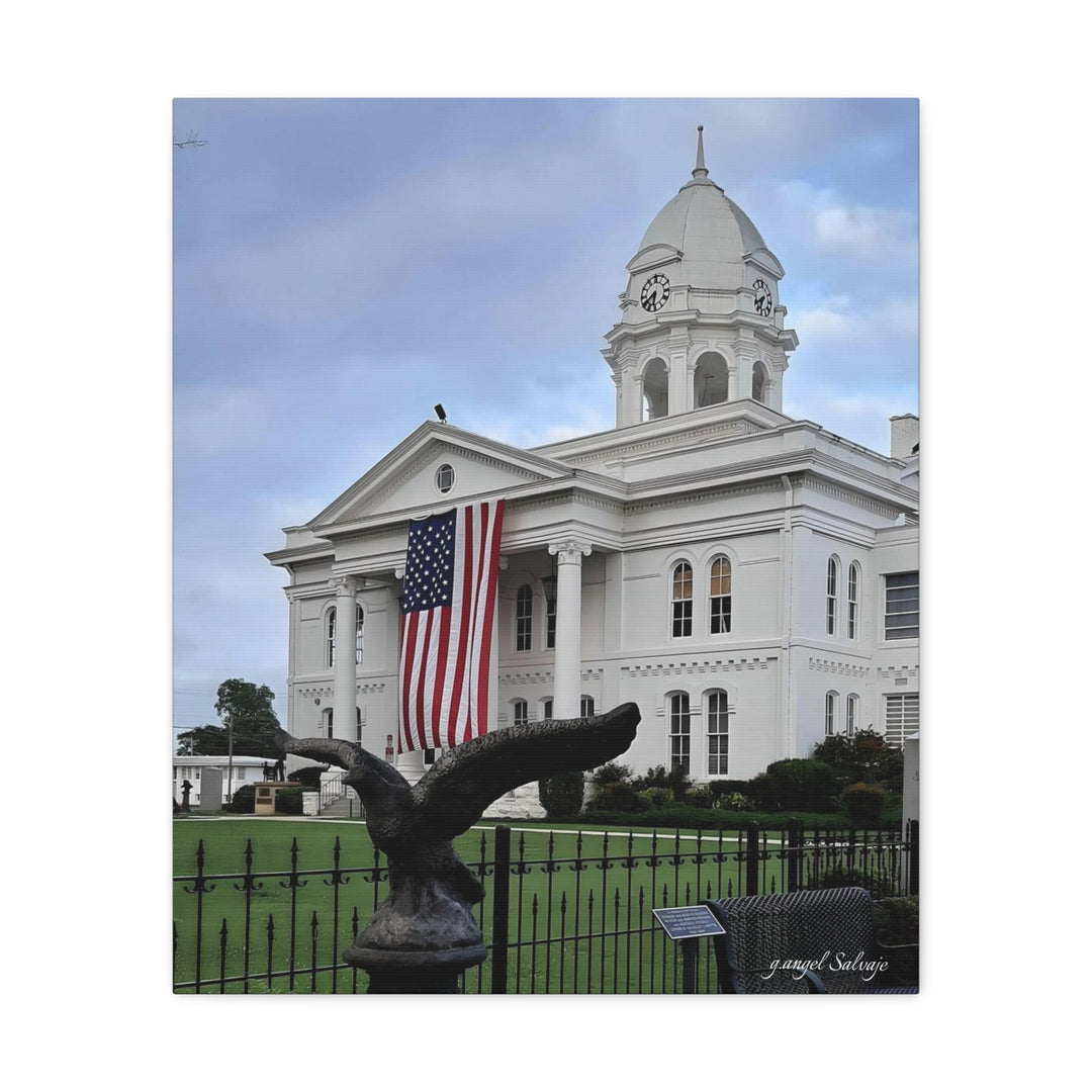 Colbert County Flag and Eagle Canvas Gallery Wraps