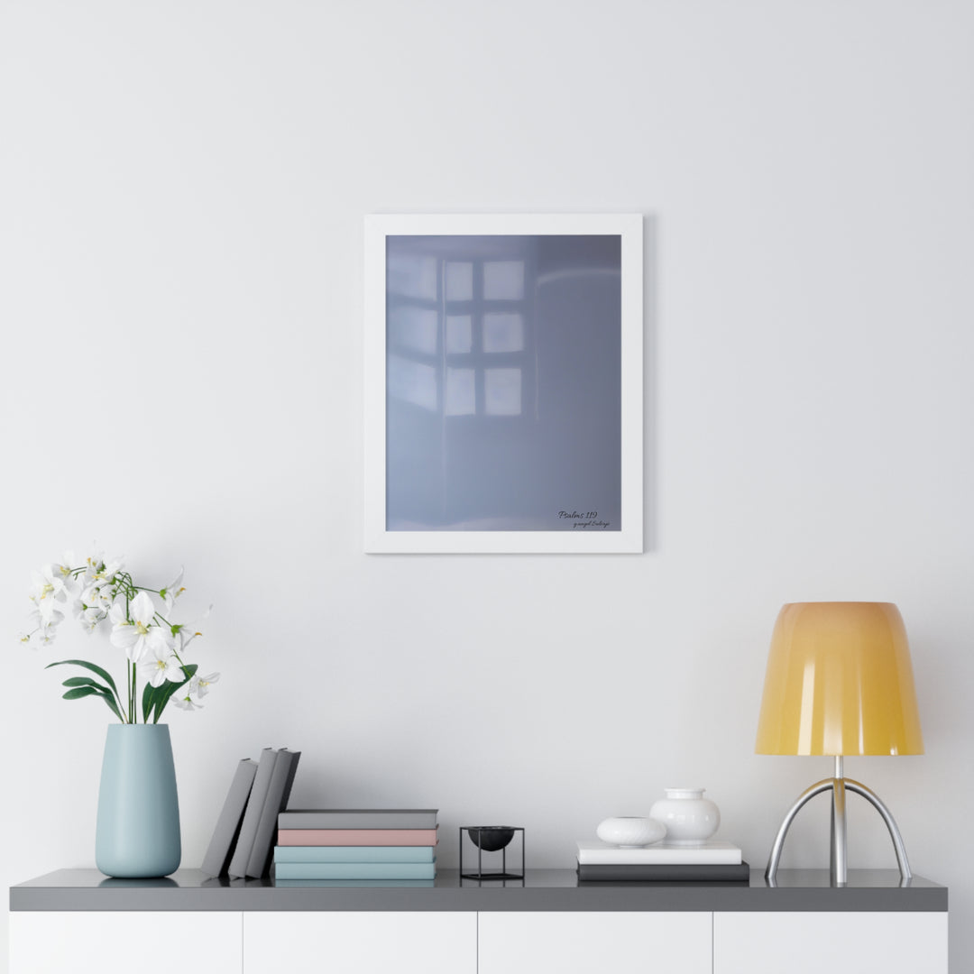 Psalms 119 Framed Vertical Poster