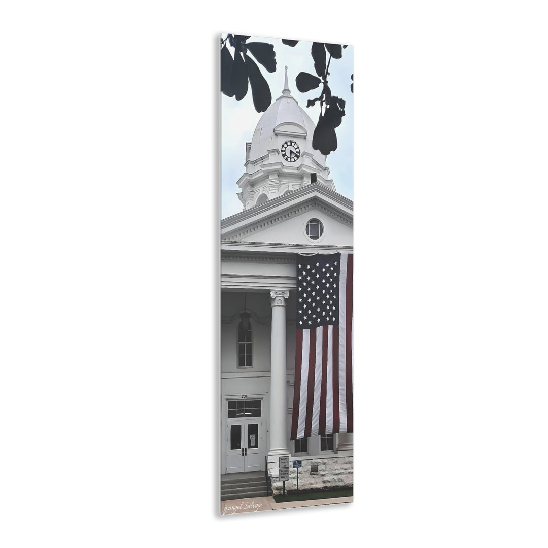 Old Glory on Courthouse Acrylic Prints