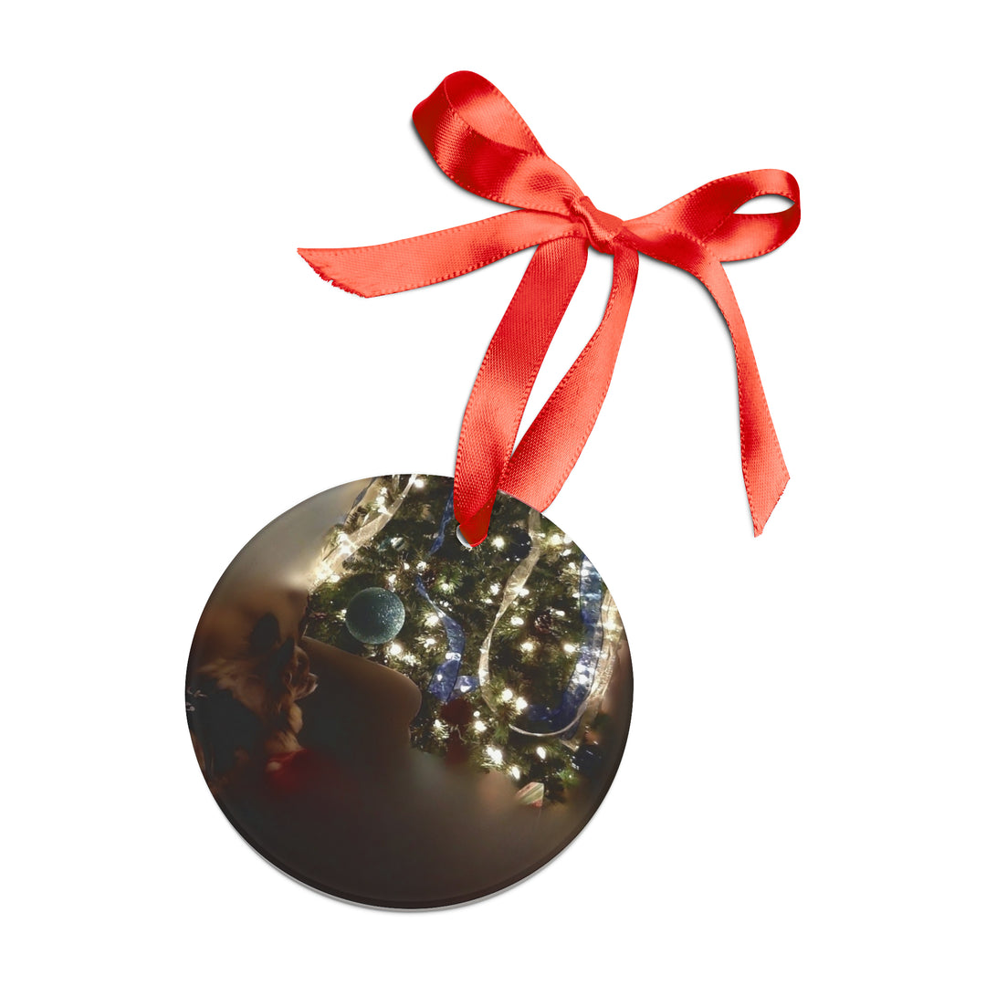 Love is always in Season, Acrylic Ornament with Ribbon