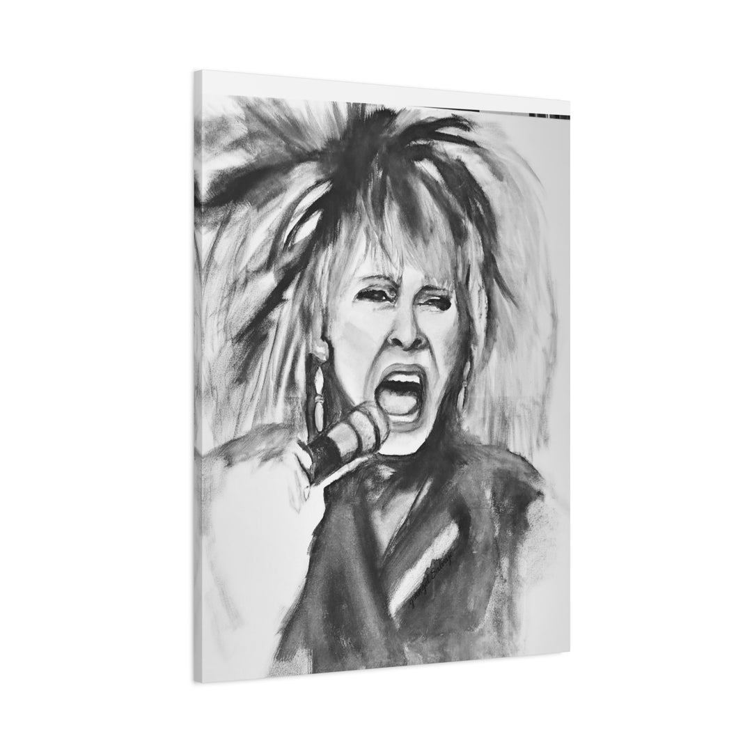 Canvas Print Tina Turner Rock and Roll Portrait