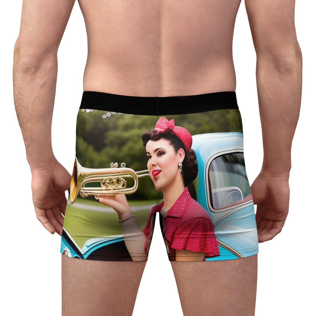 Pin up girl Men's Boxer Briefs (AOP)