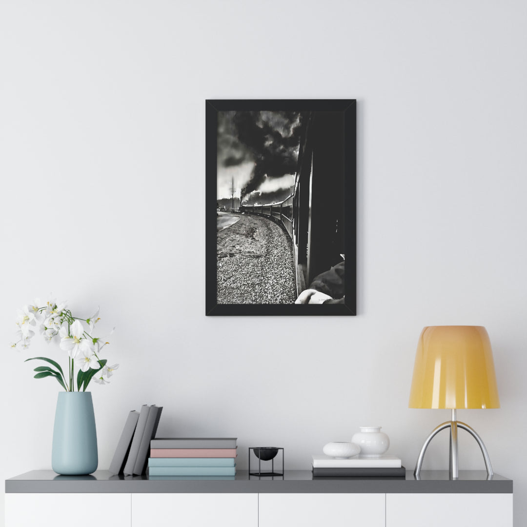 TRAIN RIDES TO HEARTBREAK STATION Framed Vertical Poster
