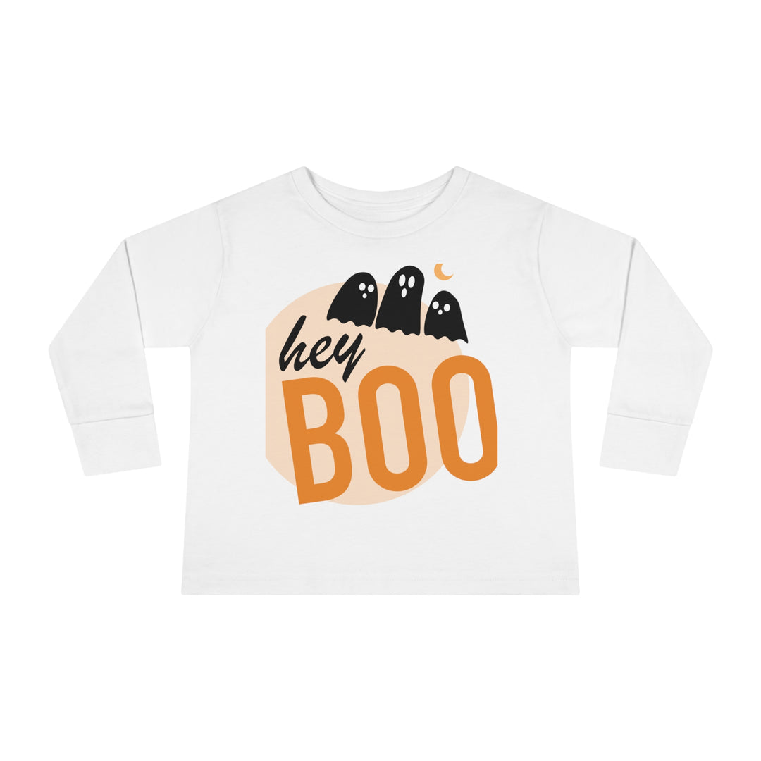 Hey Booo Ghosts Toddler Long Sleeve Tee