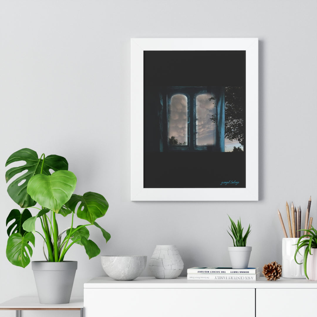 Walk into the Sky Framed Vertical Poster