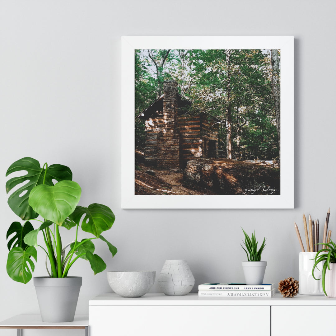Just a Cabin in the Corner of Gloryland Framed Horizontal Poster