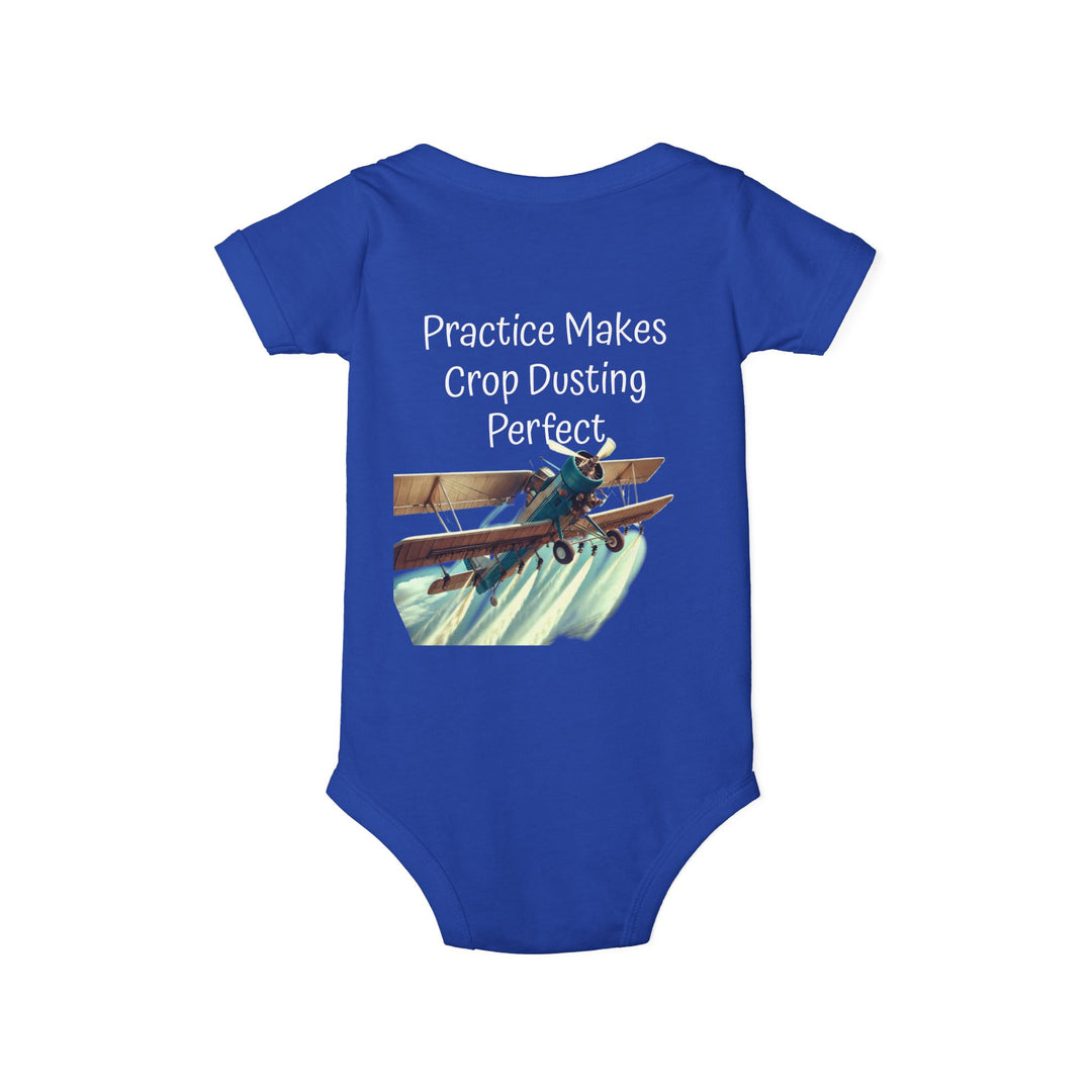 Onesie - Funny Baby Crop Duster Infant Jersey One Piece