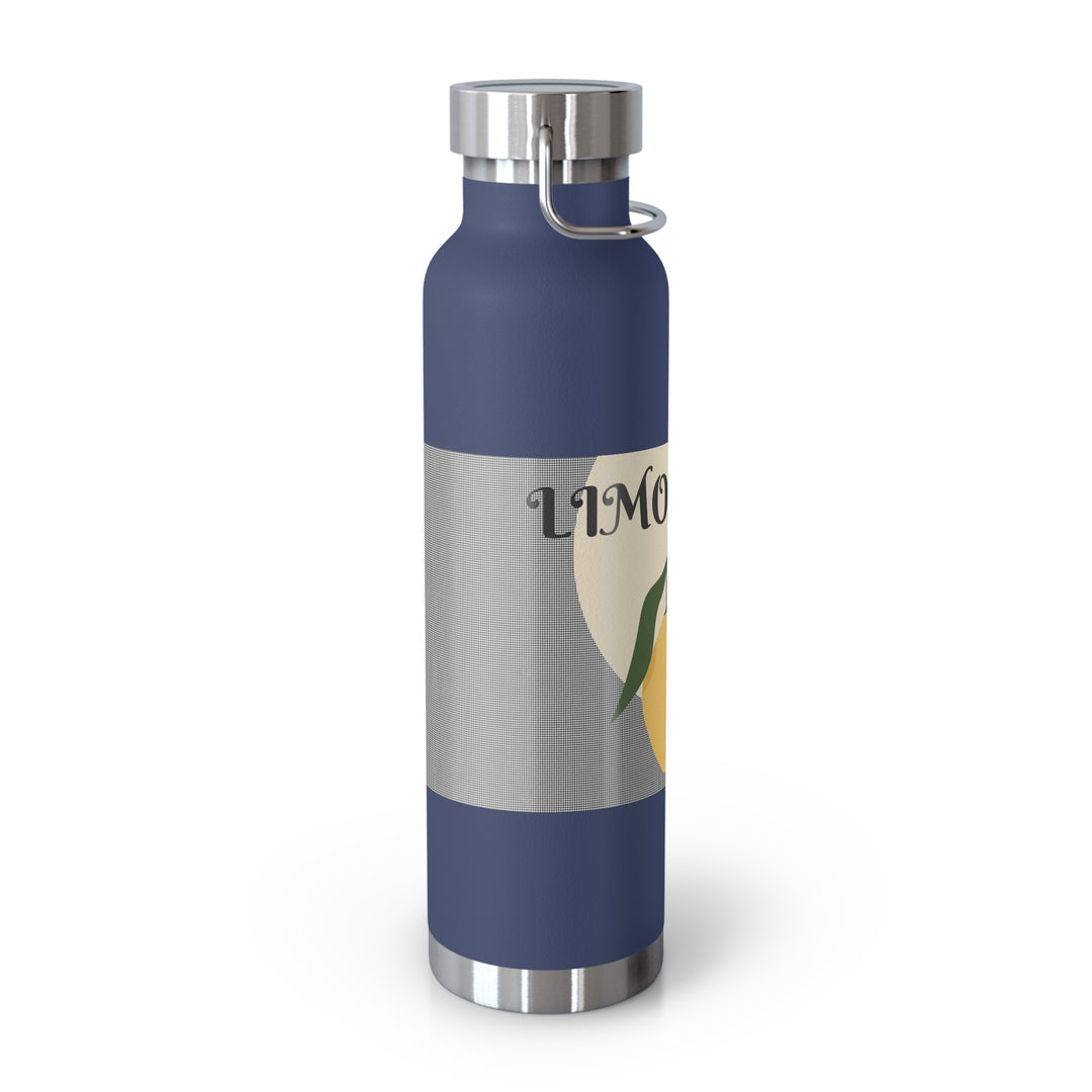 Limoncello Hounds Tooth Copper Vacuum Insulated Bottle, 22oz