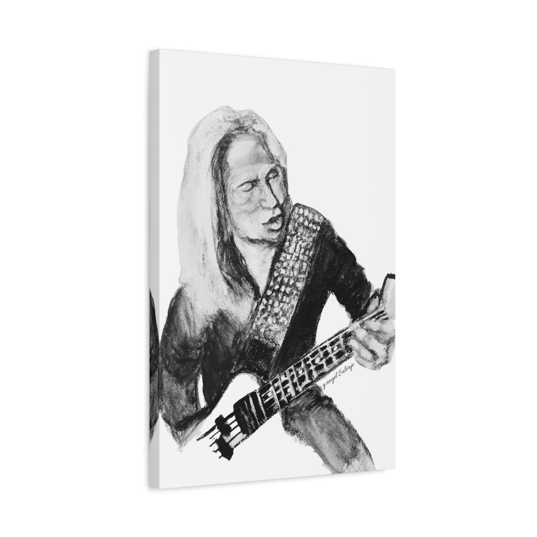 Canvas Print - Dana Strum Bass Player Portrait